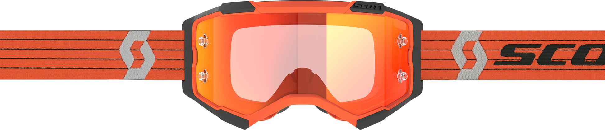 Fury Goggle Orange/Grey Orange Chrome Works