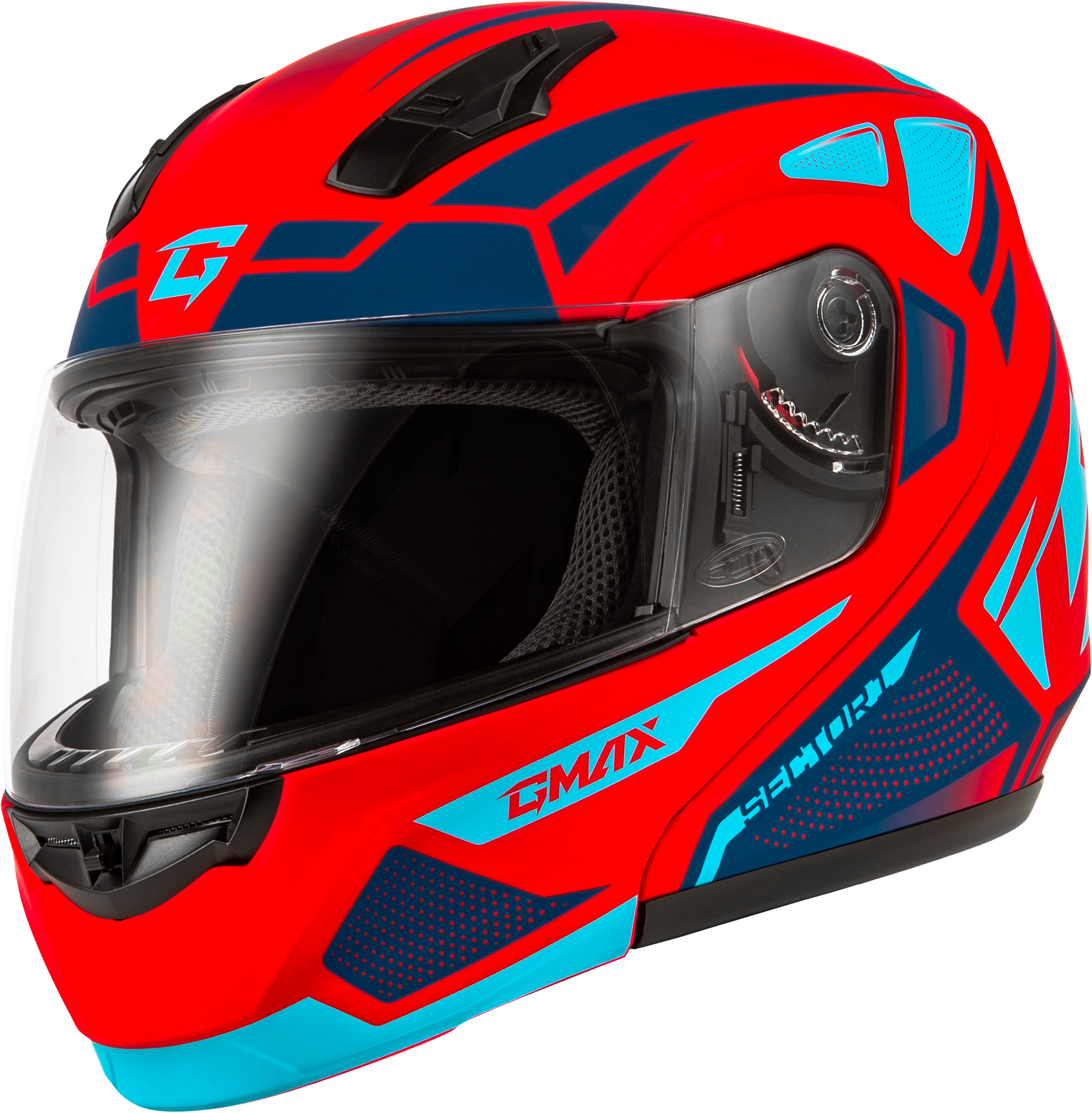 Md 04 Sector Helmet Matte Red/Blue Md
