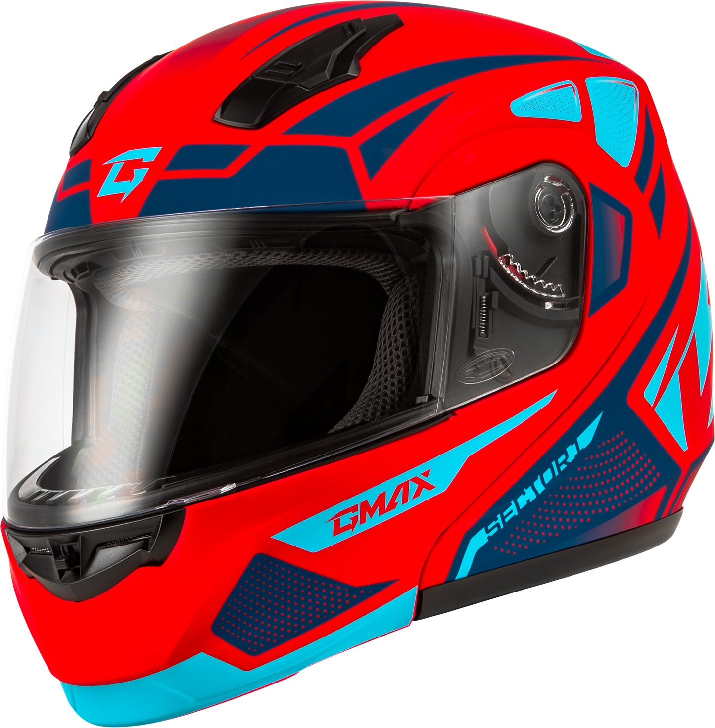 Md 04 Sector Helmet Matte Red/Blue Sm