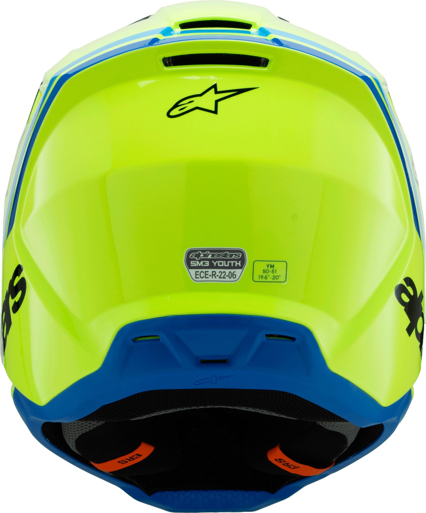 Sm3 Youth Radium Helmet Ylw Fluo/Blk/Blue Ys