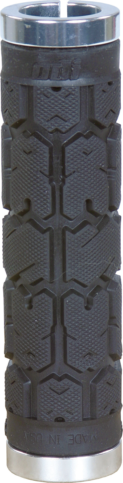 Rogue No Flange Lock On Grips Black/Silver 130mm