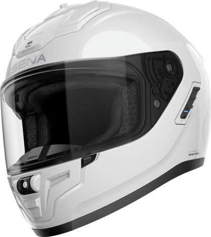 Phantom Ff Mesh Com Helmet Glossy White Sm