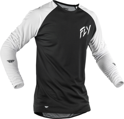 Gravity Dig Long Sleeve Jersey Black/White Md