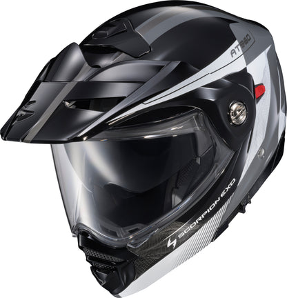 Exo At960 Modular Helmet Topographic 2 Blk/Wht/Grey Md