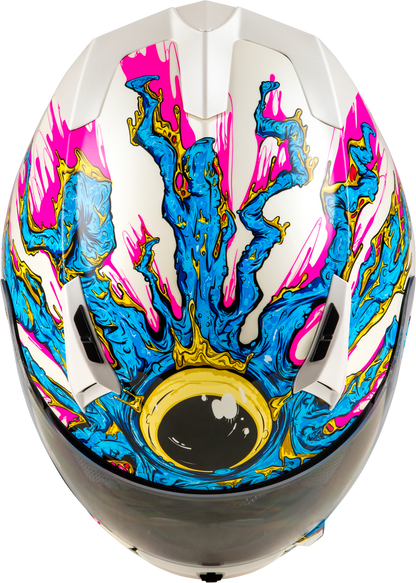 Revolt Space Creep Helmet Light Blue/White/Pink Sm