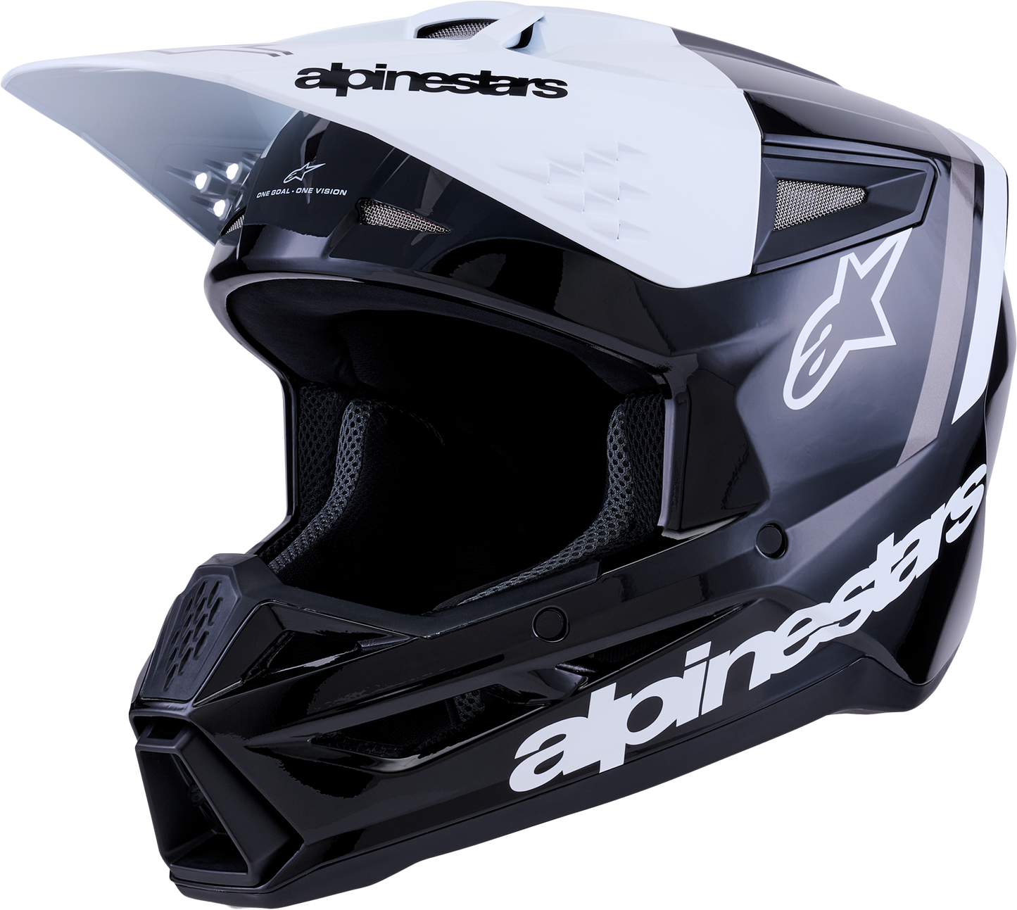 Sm3 Radium Helmet Blk/Wht/Gry Glossy Sm