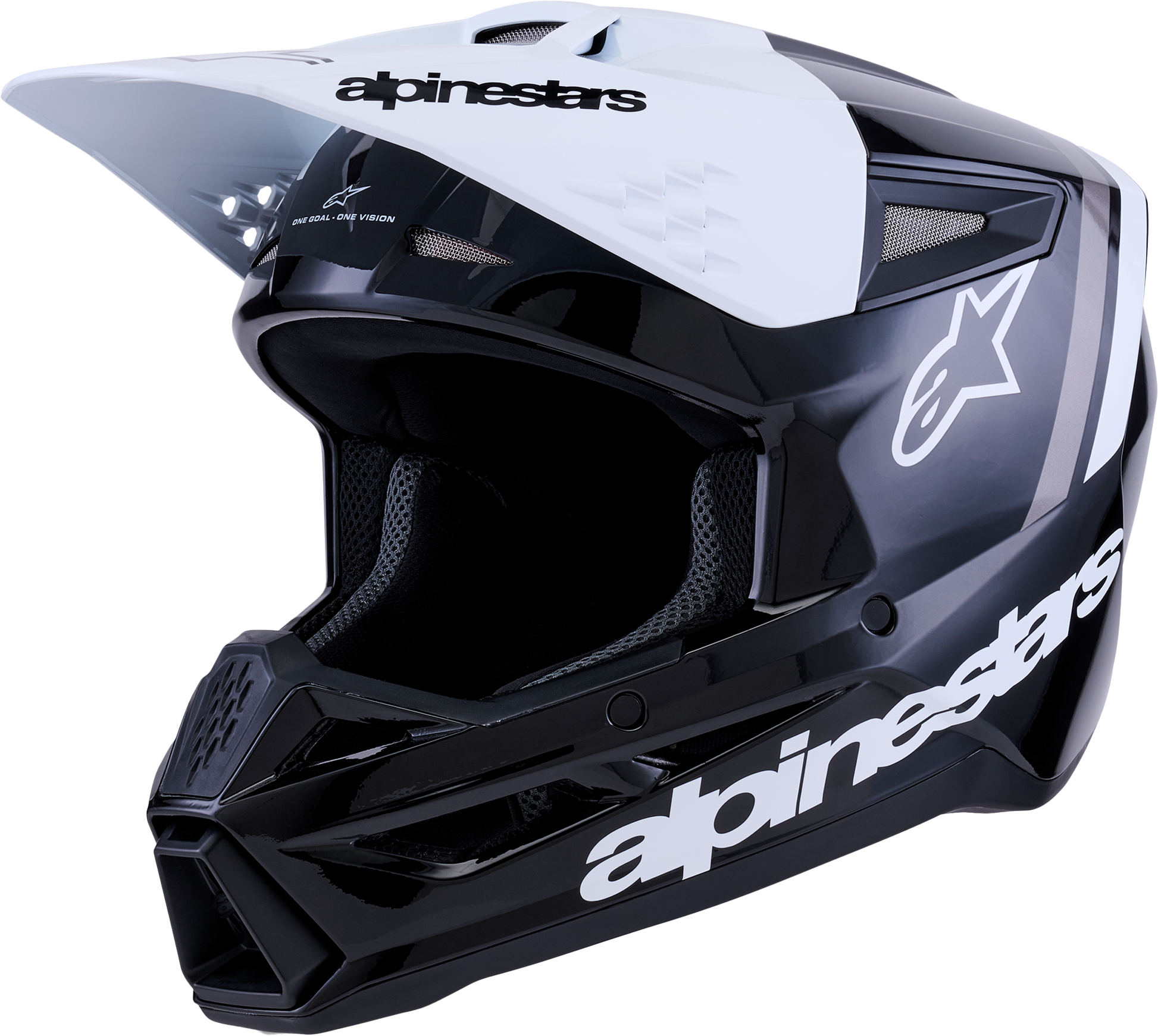 Sm3 Radium Helmet Blk/Wht/Gry Glossy Sm