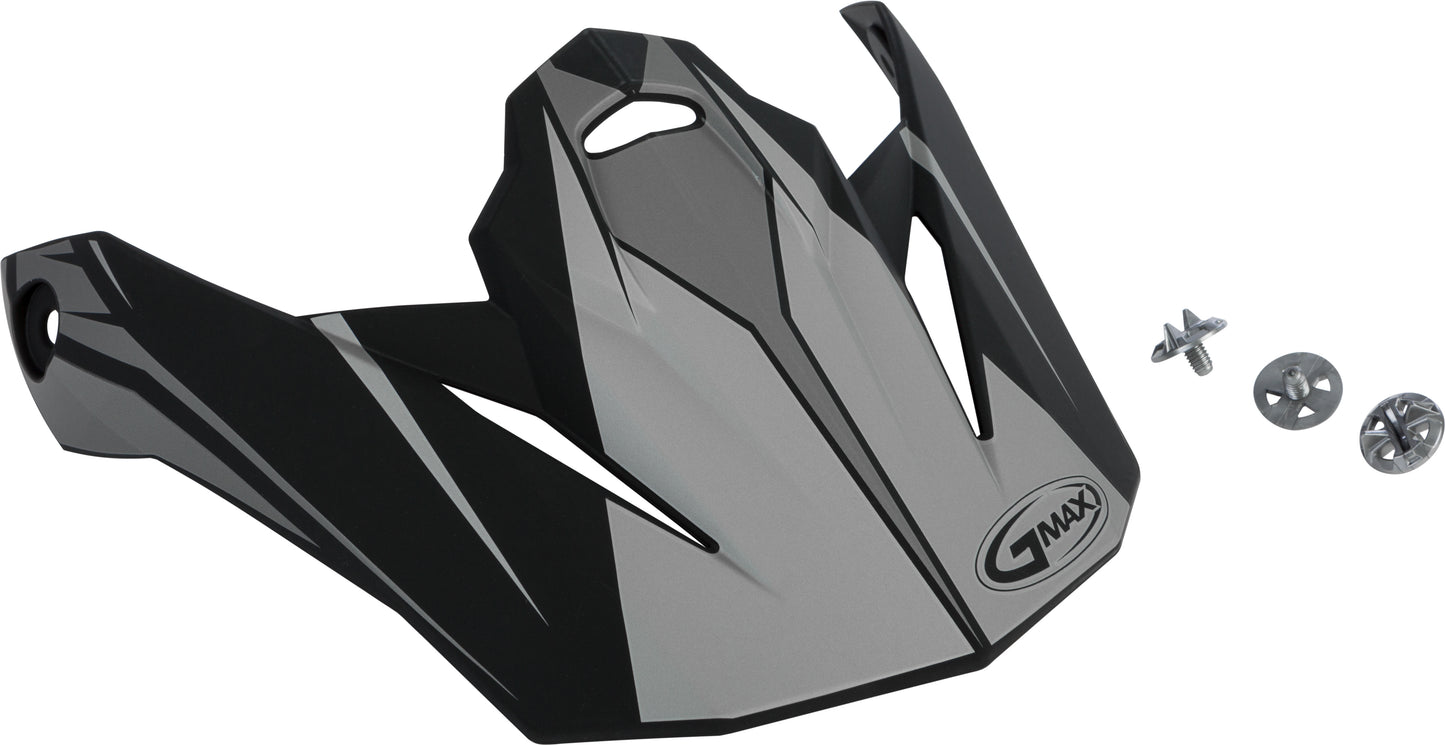 Visor W/Screws Revoke Mx 86 Matte Black/Silver