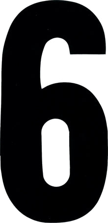#6 7" Black Extreme Digits 3/Pk