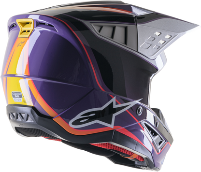 S M5 Sail Helmet Violet/Blk/Slvr Glossy Xl