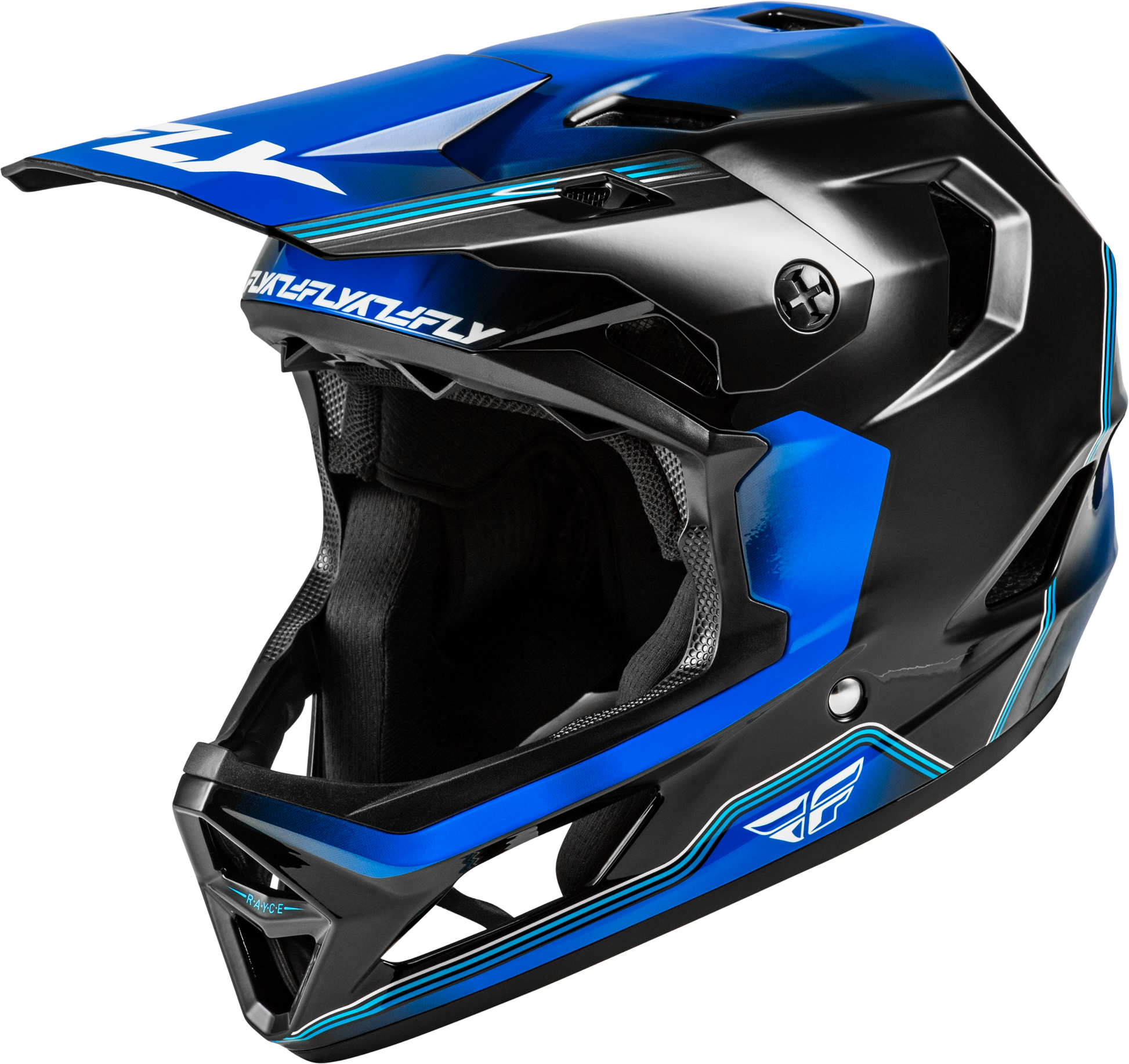 Rayce Repeat Bicycle Helmet Black/Blue Lg