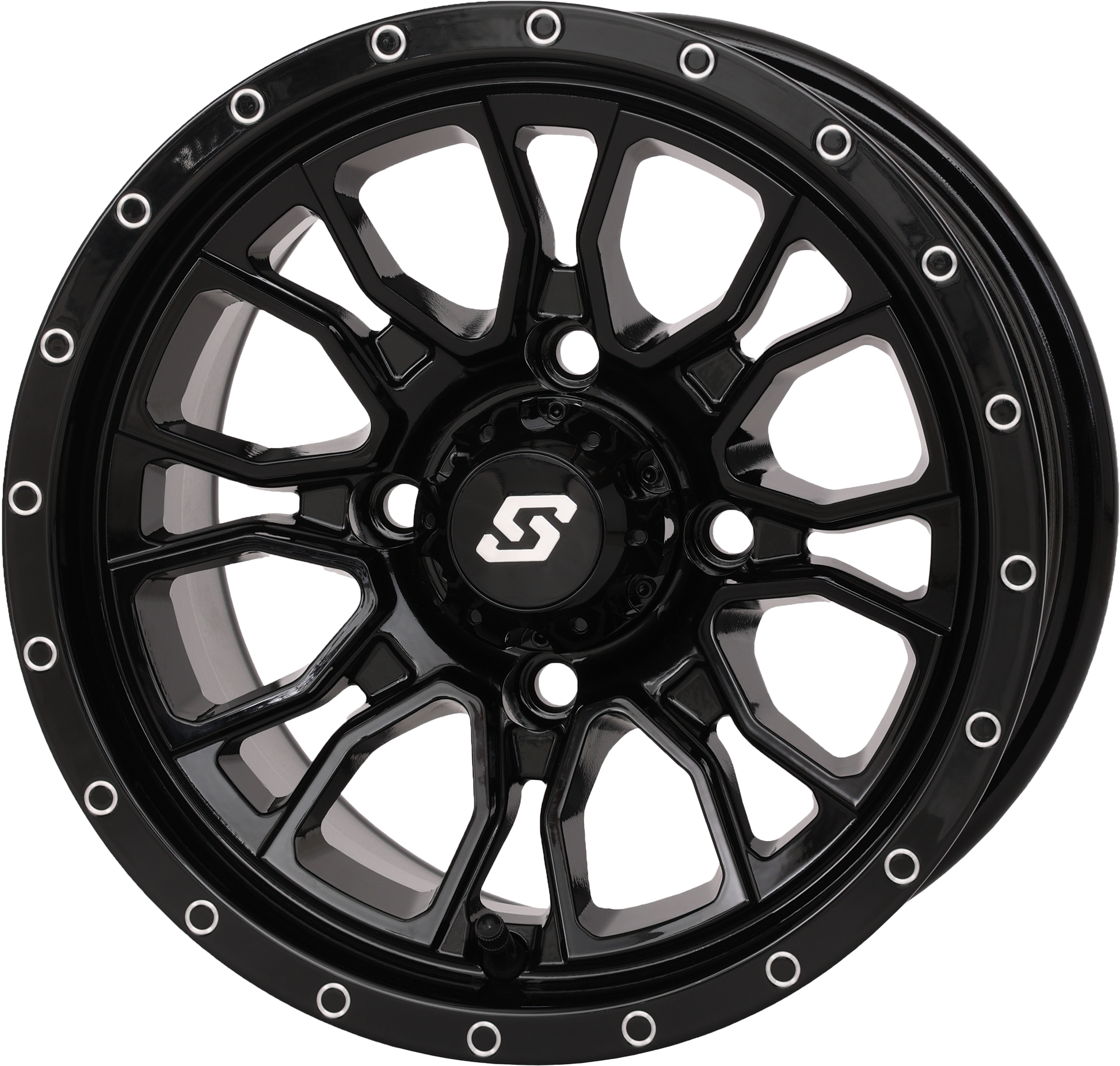 Fusion Wheel 12x7 5+2 4/110 Gloss Black