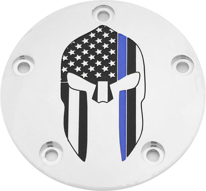 Tc Timer Cover Sparta Blue Line Chrome