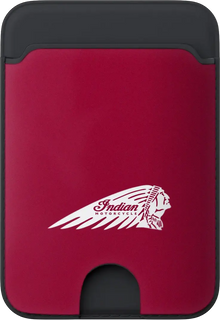 Indian Card Wallet W/Headdress Red W/Logo