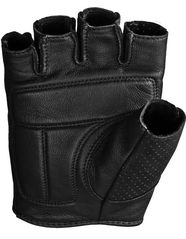 Half Jab Perforated Gloves Black 3x