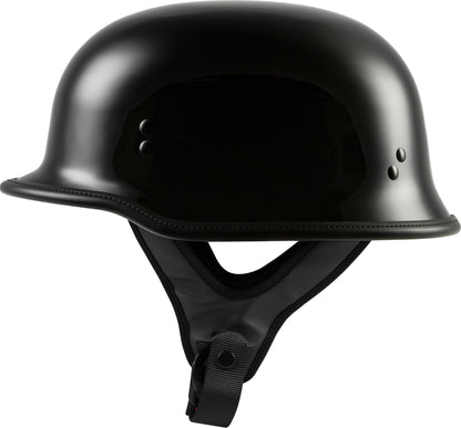 9mm German Beanie Helmet Gloss Black Sm