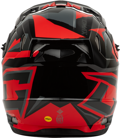 Mx 96 Splinter Helmet Black/Red Sm