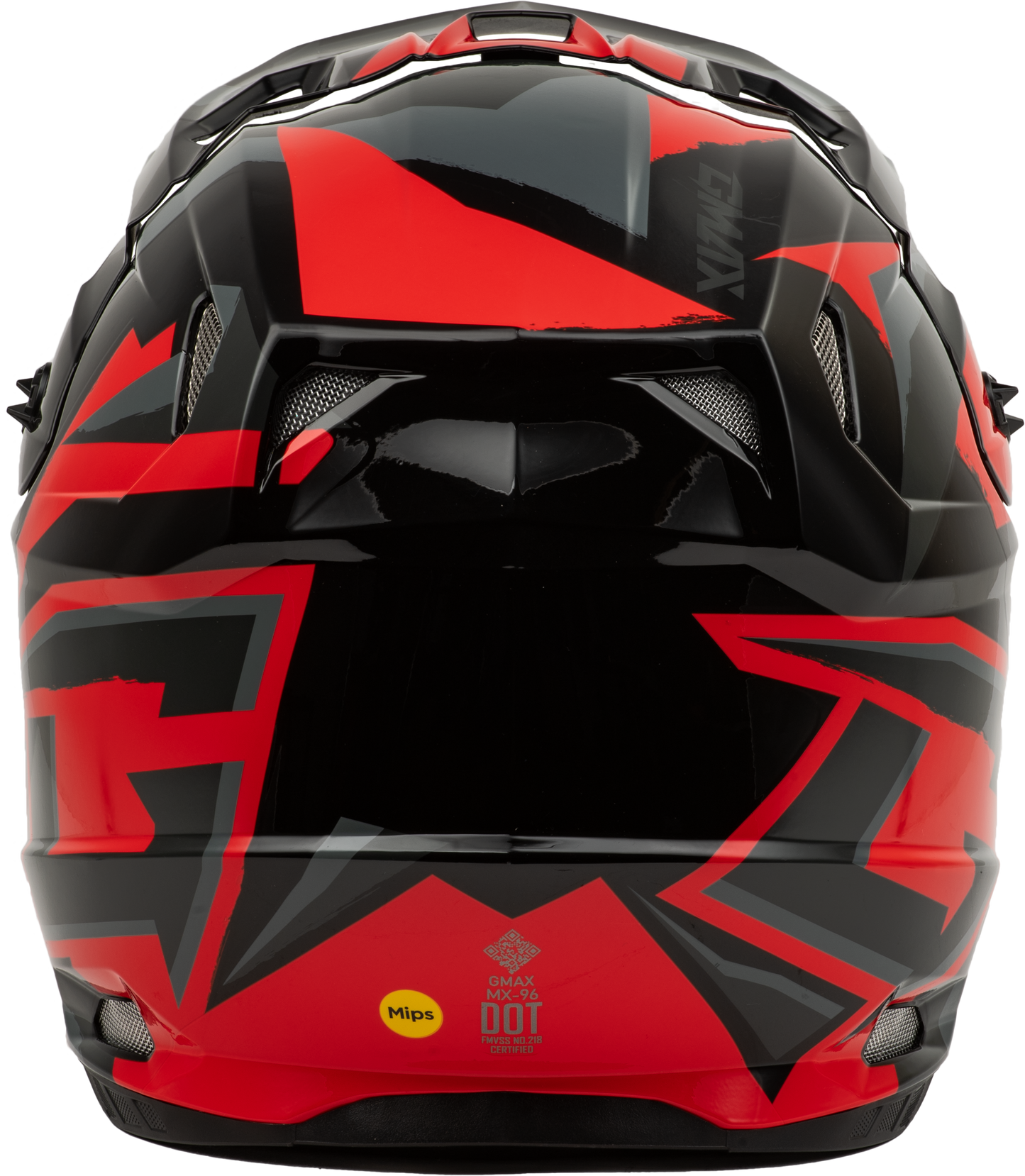 Mx 96 Splinter Helmet Black/Red Lg