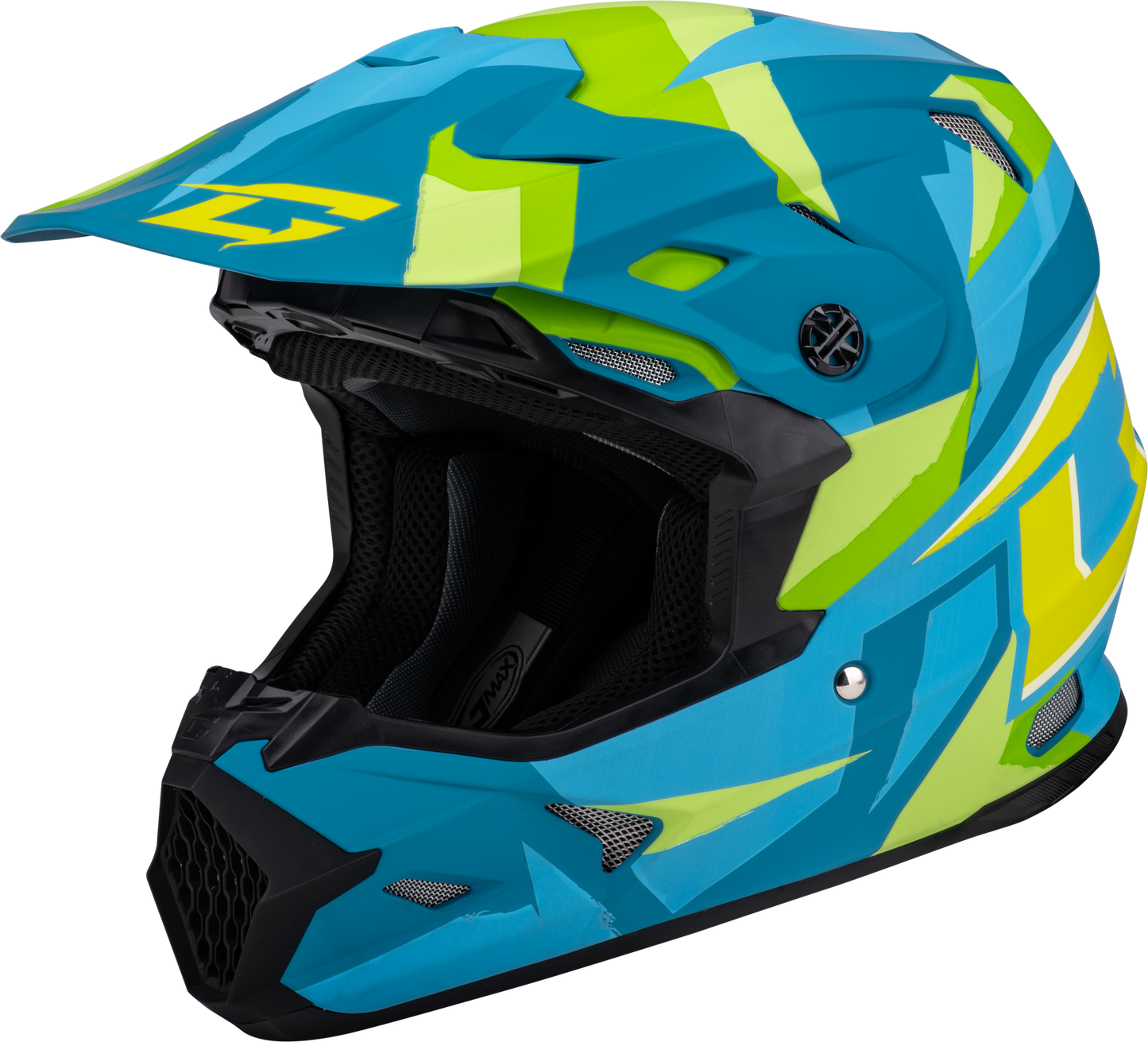 Mx 96 Splinter Helmet Matte Blue/Green Sm