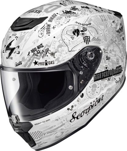 Exo R330 Full Face Helmet Shake 2 White Xl