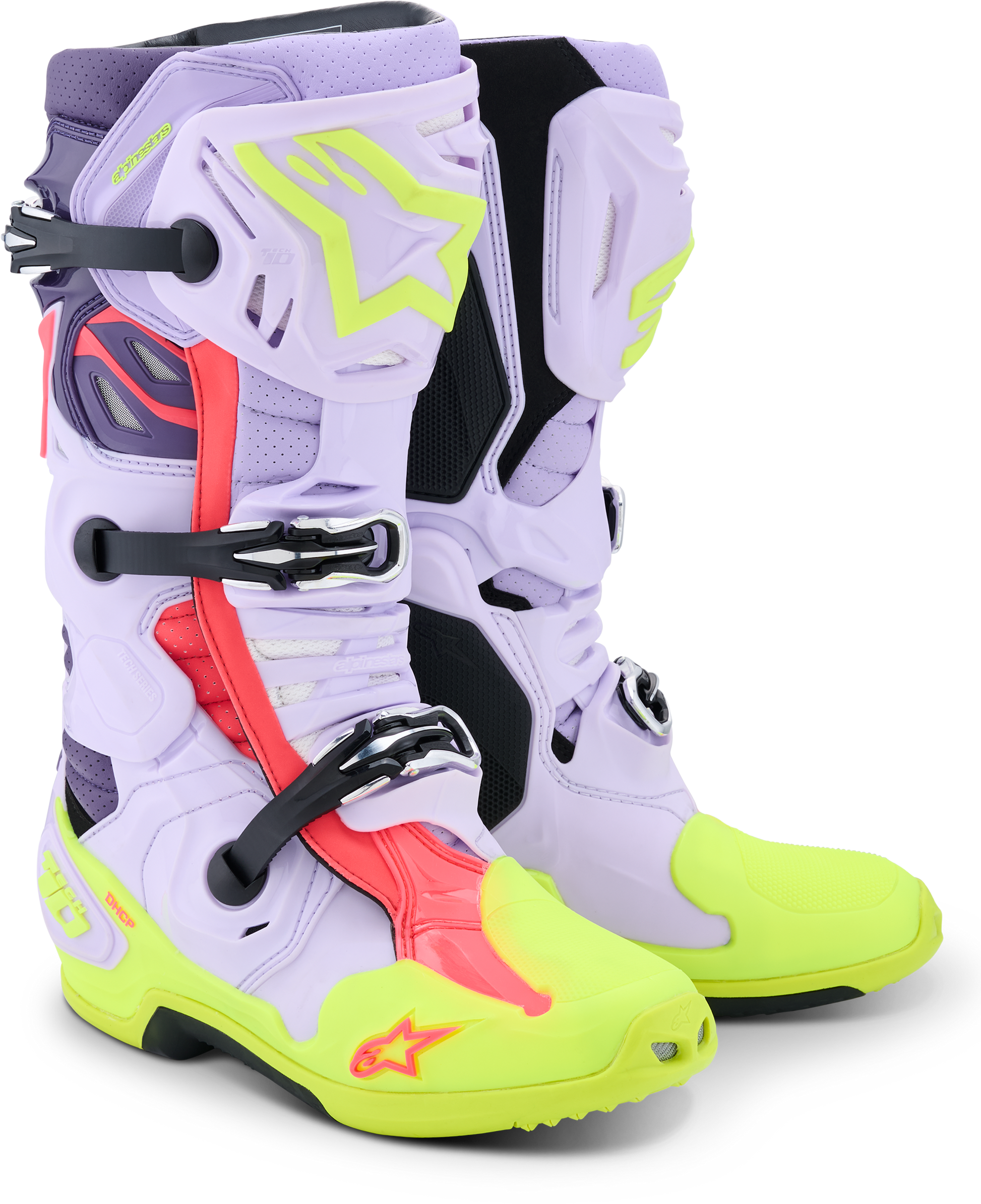 Tech 10 Supervented Purp/Ylw Fluo/Diva Pink 13