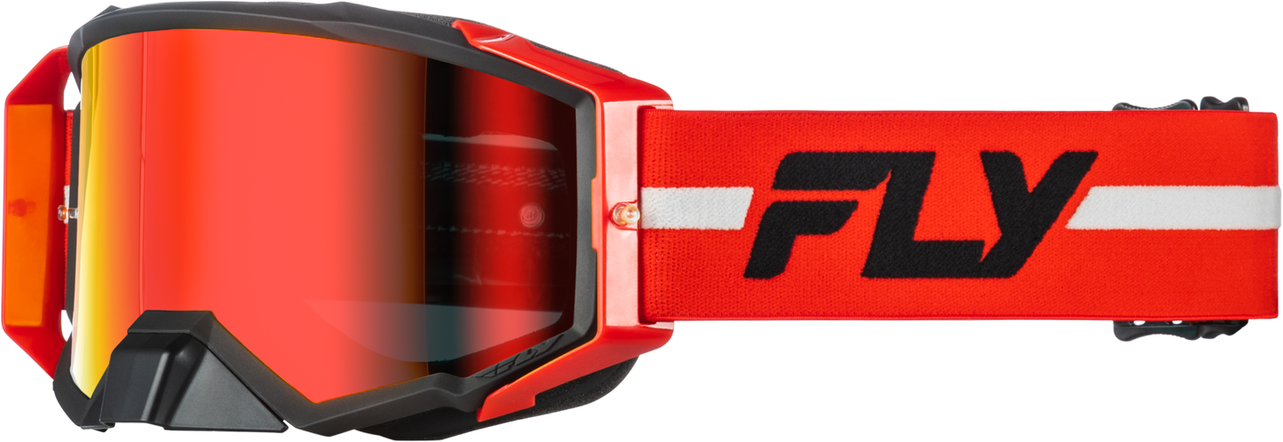 Zone Pro Goggle Red/Black/Grey W/ Red Mirror/Smoke Lens