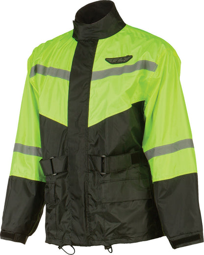 2 Piece Rain Suit Black/Hi Vis 2x
