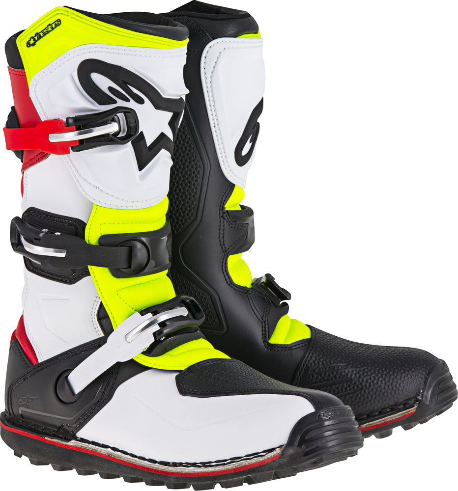 Tech T Boots White/Red/Yellow/Black Sz 06