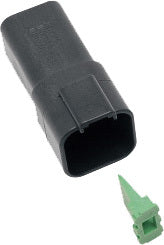 6 Wire Black Deutsch Rcptcl & Wdglck Hd# 72106 94bk