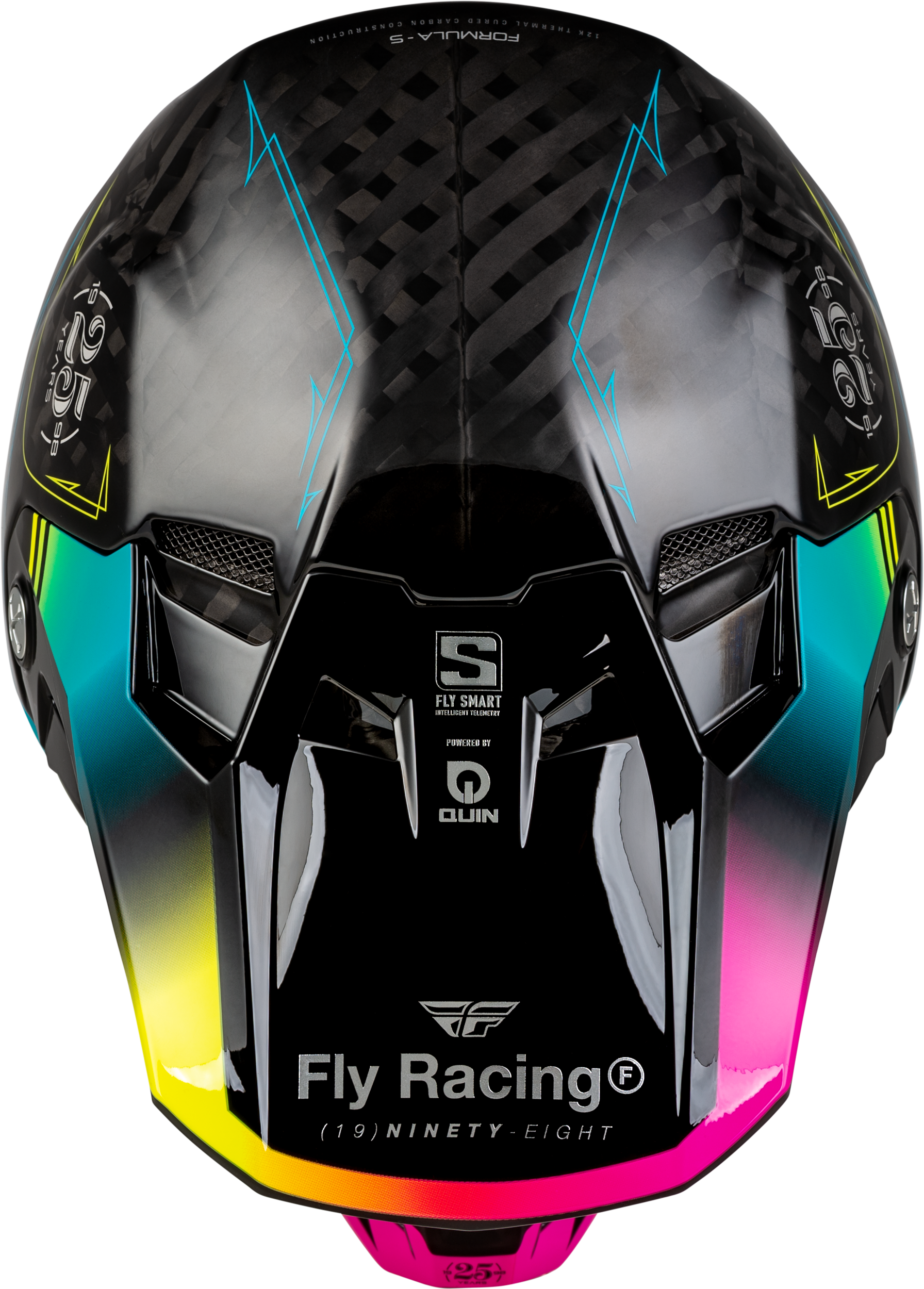 Formula S Carbon Legacy Helmet Black/Electric Blu/Fuschia 2x