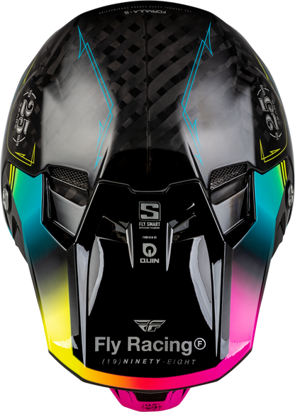 Formula S Carbon Legacy Helmet Black/Electric Blu/Fuschia 2x