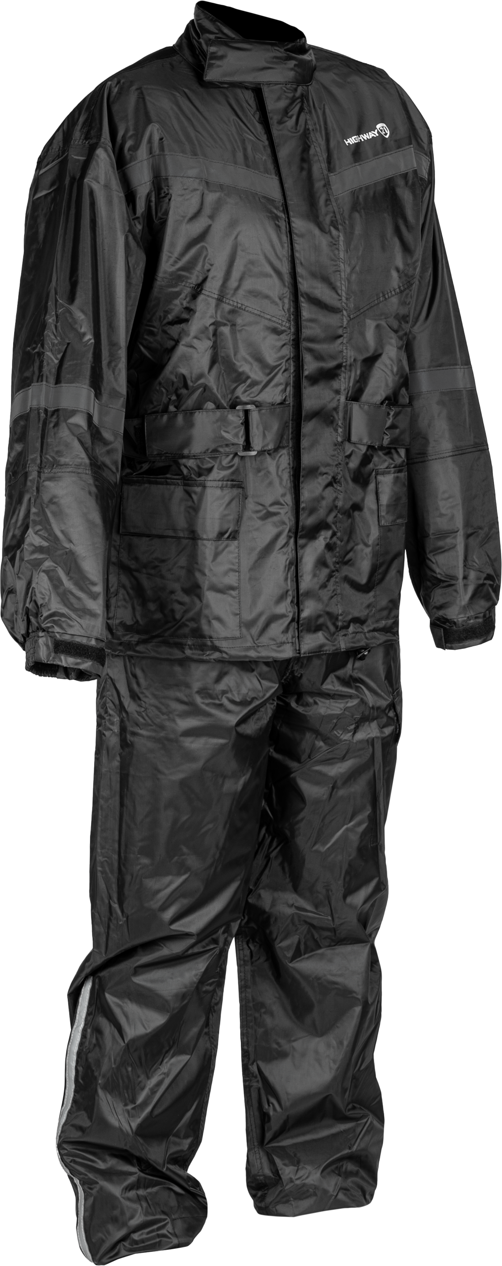 2 Piece Rain Suit Black Md