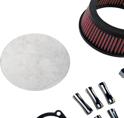 Commodore Air Cleaner Kit Chrome W/ Clear Window