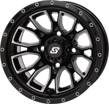 Fusion Wheel  12x7 2+5 4/110 Gloss Blk/Machined