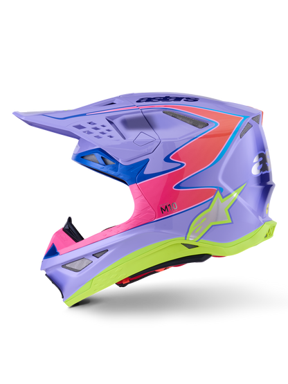 S M10 Jett Lawrence R01 Helmet Purp/Pnk Fluo/Ylw Fluo Gls Xs