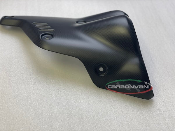 Carbonvani Carbon Fiber Right Hand Exhaust Guard for the Ducati Diavel V4