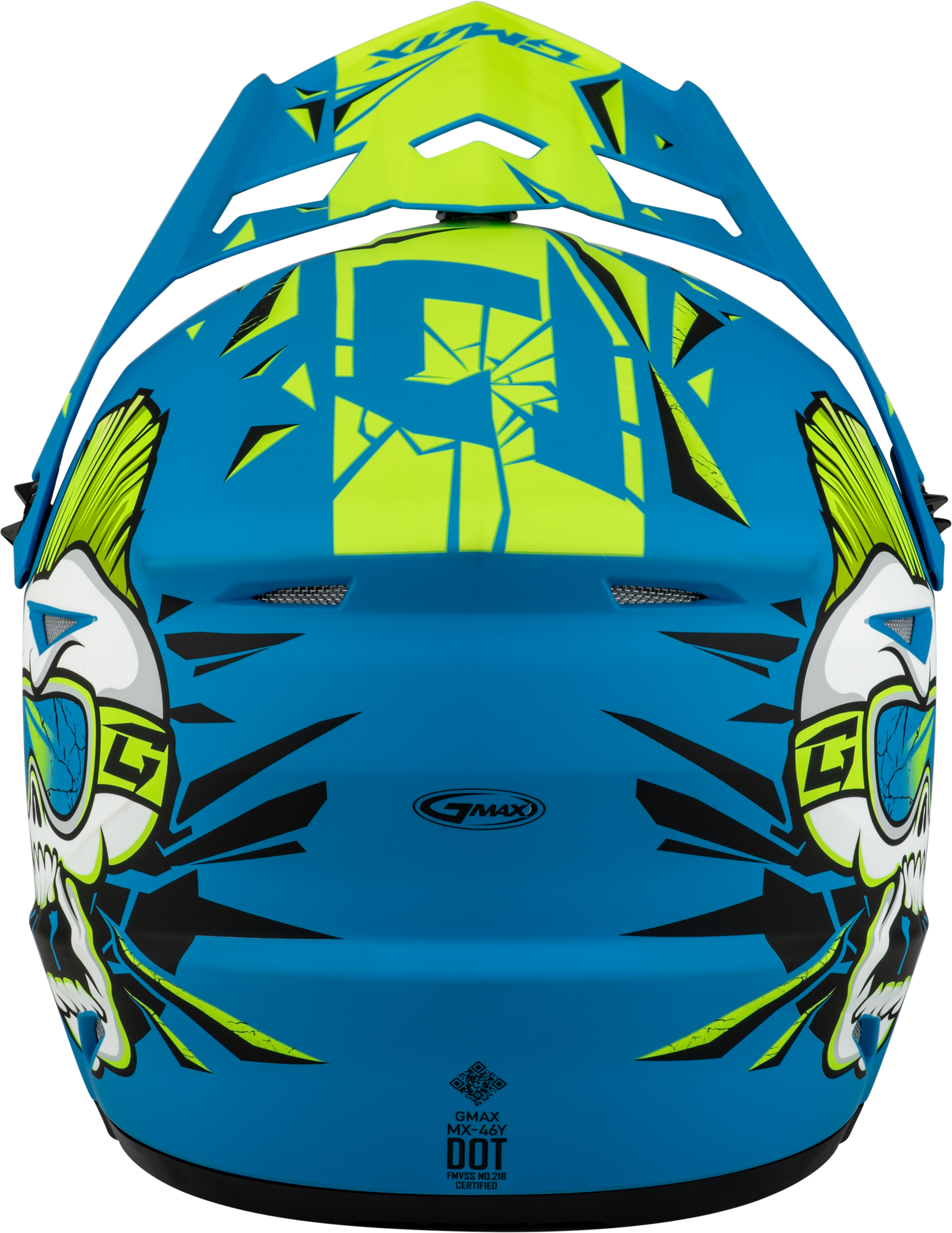 Youth Mx 46y Unstable Helmet Matte Blue/Green Ym