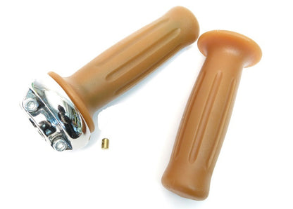 Domino Vintage style Throttle and grips