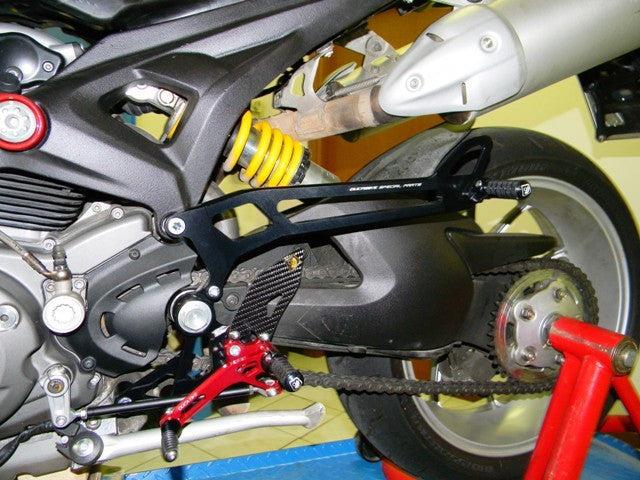 DBK Special Parts (Ducabike) Passenger Peg Kit for Adjustable Rearsets for the Ducati Monster 696/796/1100 - SHIPPING DAMAGED