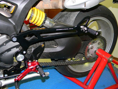 DBK Special Parts (Ducabike) Passenger Peg Kit for Adjustable Rearsets for the Ducati Monster 696/796/1100 - SHIPPING DAMAGED