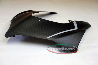 Carbonvani - Ducati Panigale V4 R STYLE w /Stripes Carbon Fiber Headlight Fairing for V4 R / V4 / S (20-21)