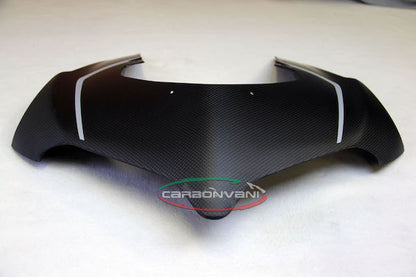 Carbonvani - Ducati Panigale V4 R STYLE w /Stripes Carbon Fiber Headlight Fairing for V4 R / V4 / S (20-21)