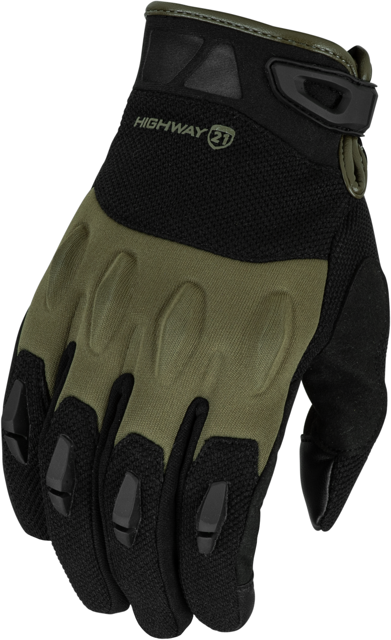Fury Gloves Black/Olive Xl