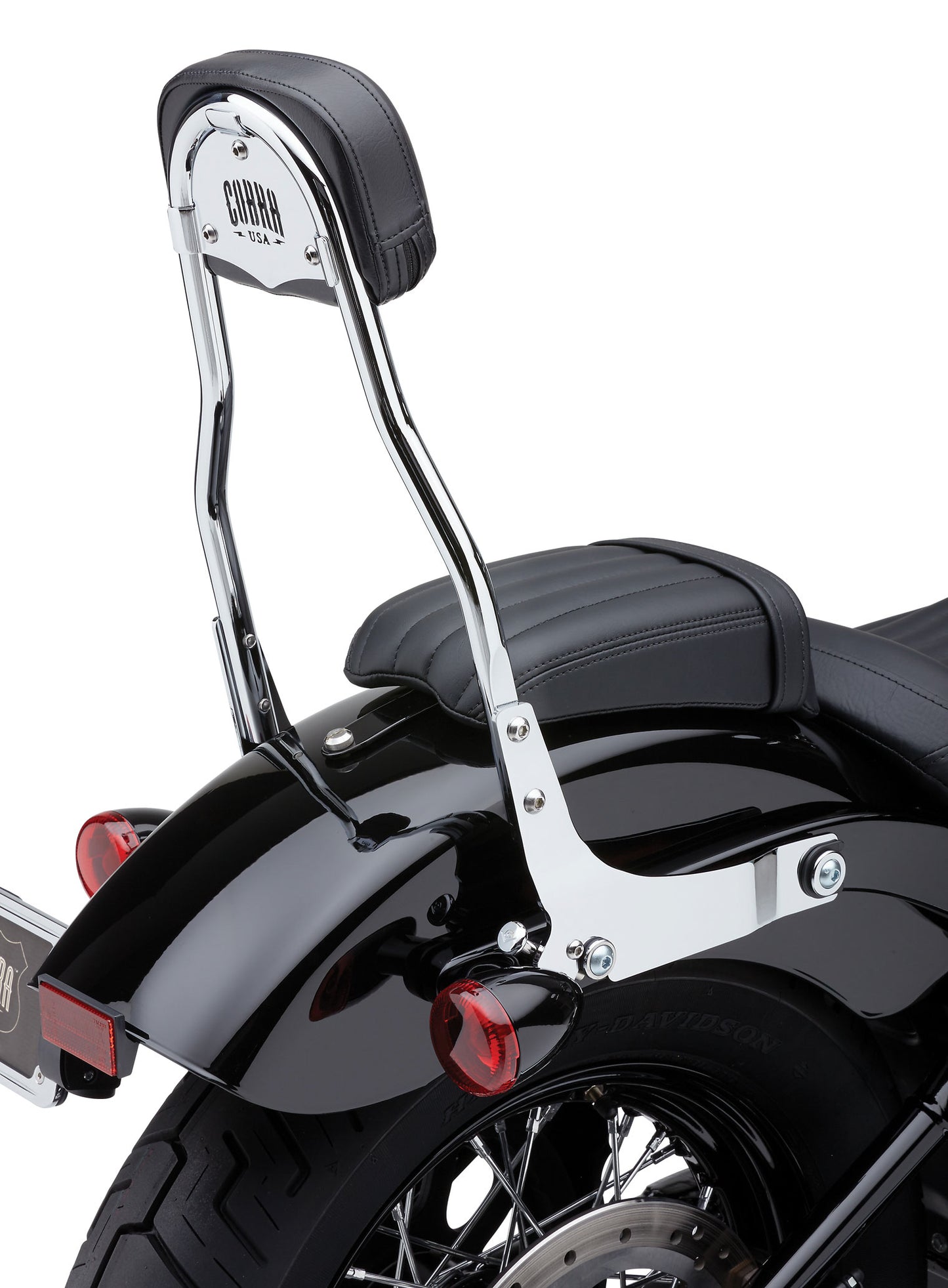 Detachable Backrest Round Chrome Flde/Flsl/Fxbb 18 22