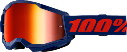 Strata 2 Goggle Navy Mirror Red Lens