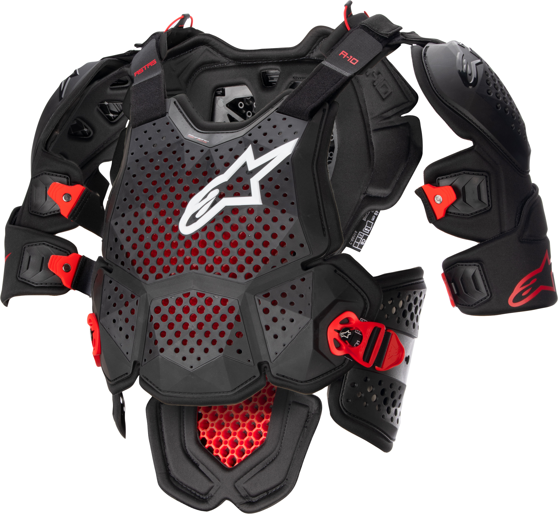 A 10 V2 Full Chest Protector Anthracite/Black/Red Xl/2x
