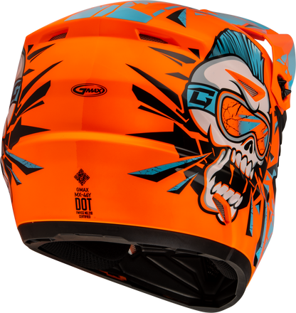 Youth Mx 46y Unstable Helmet Hi Vis Orange/Blue Ys