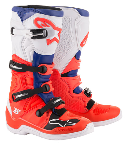 Tech 5 Boots Red/Blue/White Sz 14