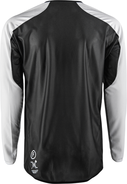 Gravity Dig Long Sleeve Jersey Black/White Md