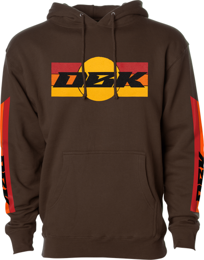 Sunday Stripe Hoodie Brown 2x